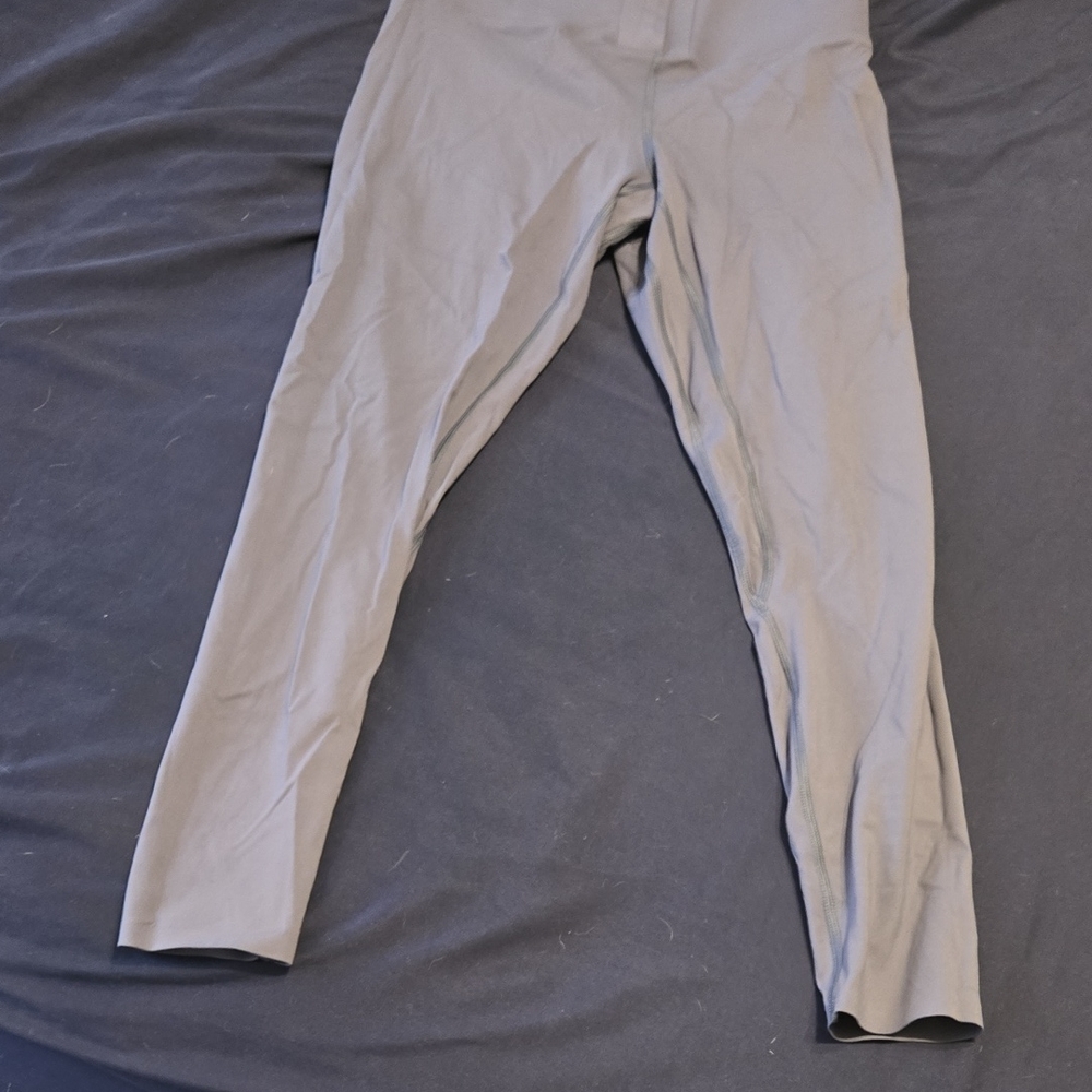 Gray High-Waisted Leggings